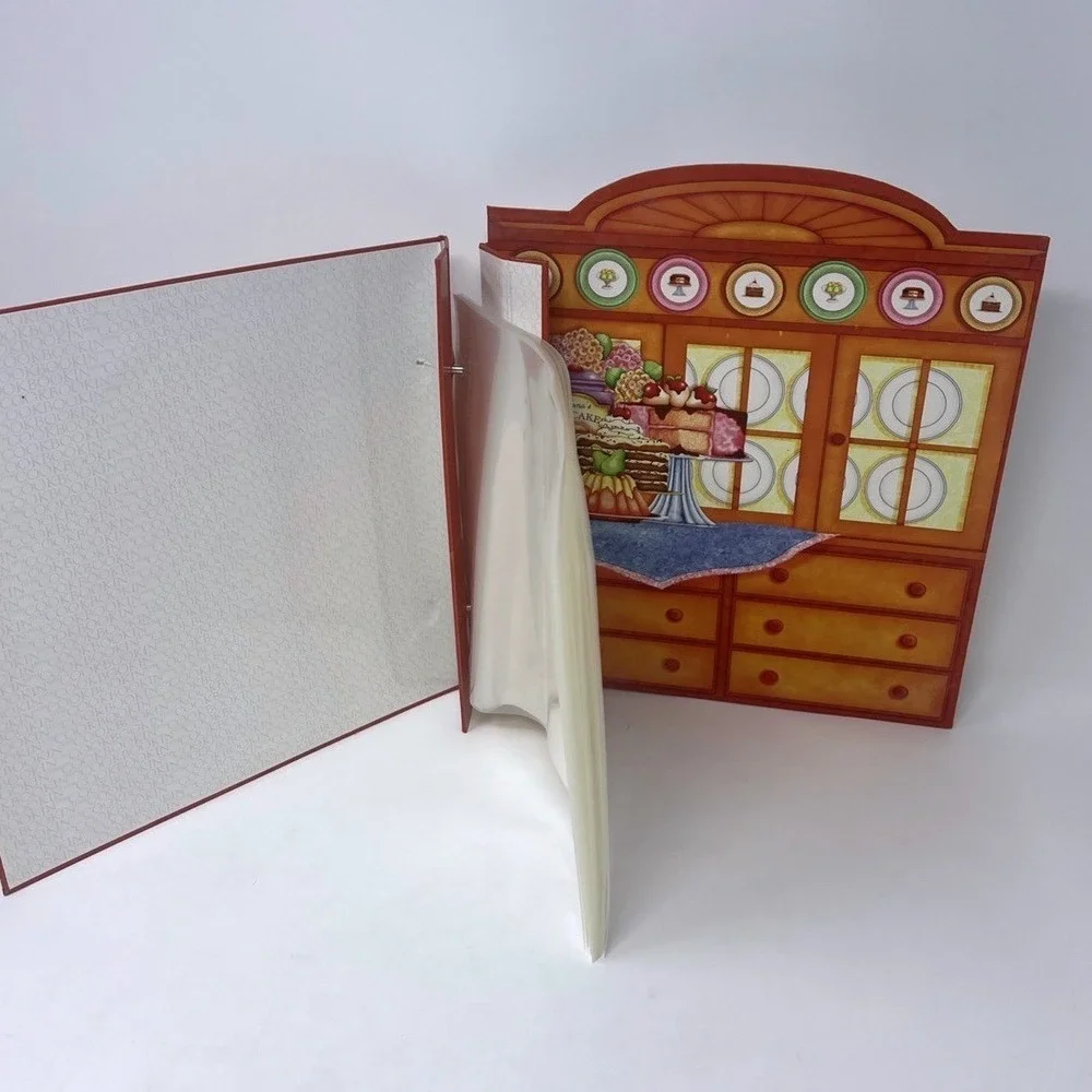10x10 Kitchen Recipe Scrapbook Album 20 Refillable 8x8 Pages Assembled Unused